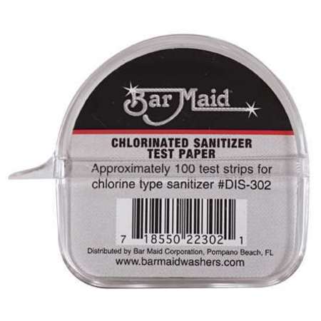 Bar Maid Bar Maid Sani-Maid Paper Chlorinated Sanitizer Test, PK1200 DIS-302